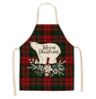 Cotton linen creative Christmas apron