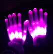 1Pair Chic LED Light Up Skeleton Hand Gloves Halloween Christmas Costume Decor