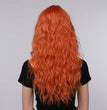 Women's Fashion Halloween Wig Orange Small Volume Qi Bangs Mechanism Headgear