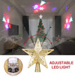Christmas Tree Top Light Star Snowflake Shape LED Laser Projector Lights Christmas Tree Ornament