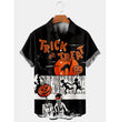 Halloween Print Loose Men's Shirt