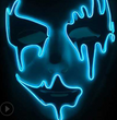 Halloween Skeleton Mask LED Glow Scary EL-Wire Mask
