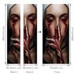 Halloween 3d Door Sticker Personality