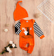 Halloween long - sleeved striped onesie