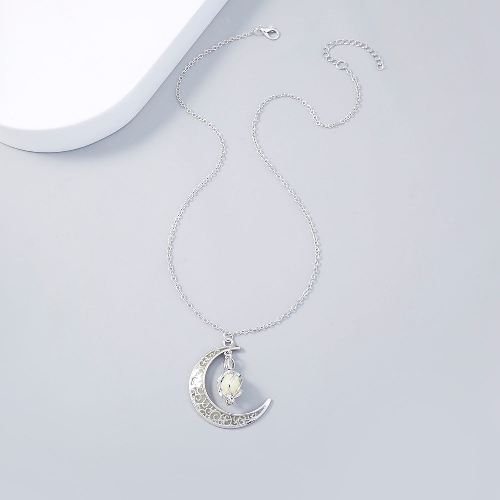 The Halloween Multicoloured Moon Whirlwind Necklace