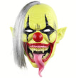 Horror Green Face Clown Halloween Christmas Latex Mask Headgear