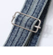 Straight Leg Wide Leg Denim Strap Pants
