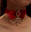 European And American Vintage Yarn Halloween Necklace Alloy