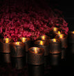 Halloween brown luminous led electronic candle