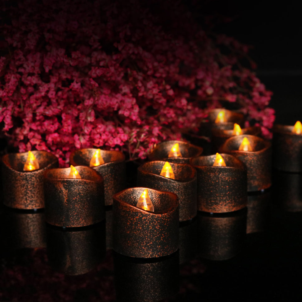 Halloween brown luminous led electronic candle