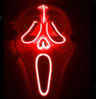 Halloween Ghost Face Fluorescent Ball Glowing Mask