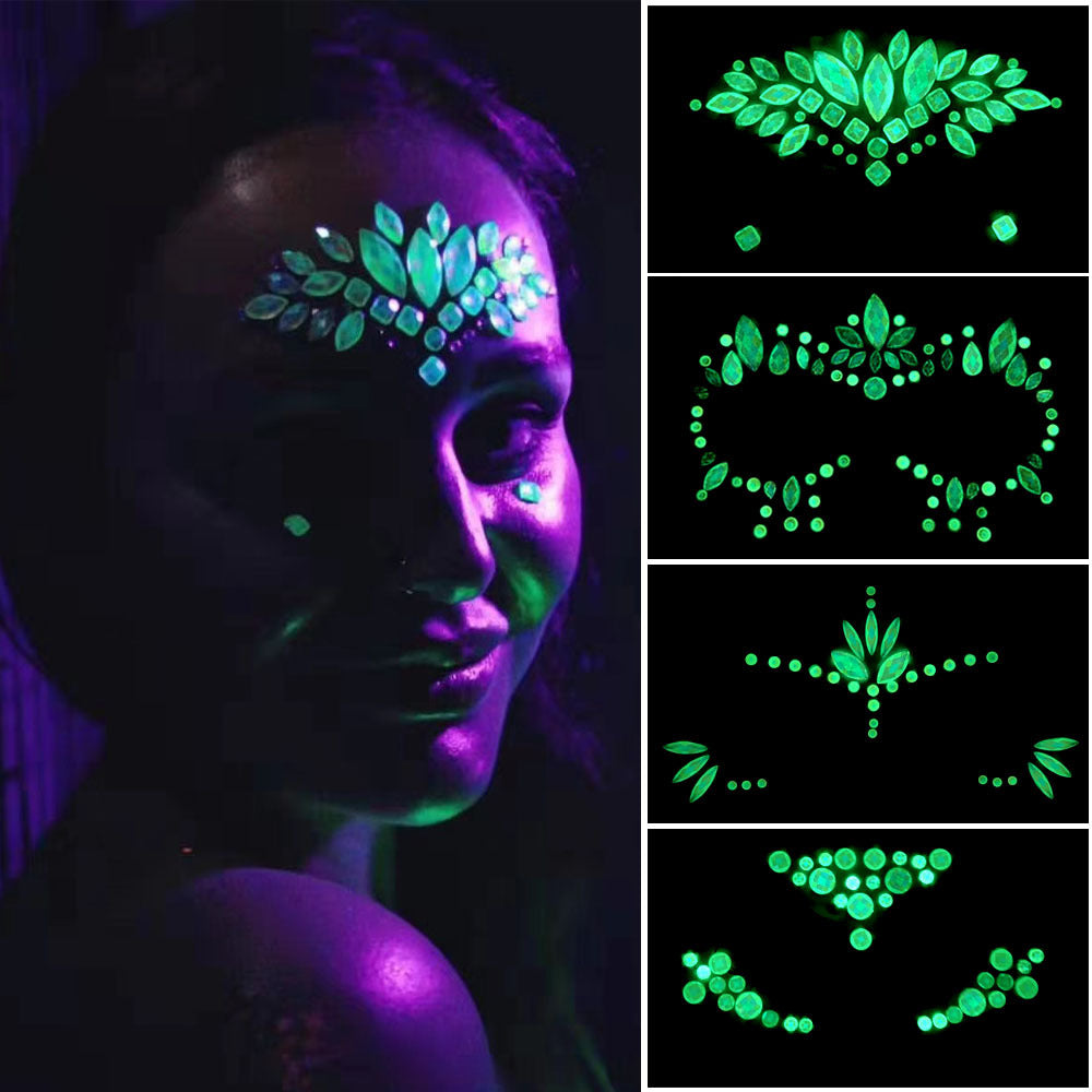 Halloween Ghost Face Crystal Diamond Sticker Diamond Luminous