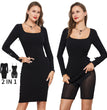 Long Sleeve Tight Skirt Siamese Body Shaping