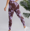 Two-color Tie-dye Tie-float High Waist Hip Lift Sports Running Fitness Pants