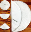Pure white plush Christmas tree skirt Christmas plush tree skirt 78cm 90cm 122cm Christmas tree decoration tree