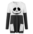 Halloween Women's Long Ghost Pumpkin Long Printed Top