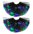Magical & Luminous  LED Princess Halloween Tutu Skirt Sequins Shiny Skirt
