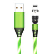 540 Rotate Luminous Magnetic Cable 3A Fast Charging Mobile Phone Charge Cable For LED Micro USB Type C For I Phone Cable