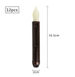 Halloween long black candles