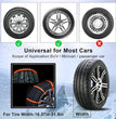 Reusable Snow Tire Chains for Trucks & Suvs,Emergency Anti-Skid Traction Chains,Heavy Duty Plastic Wheel Cables for Winter Driving on Snow/Ice & Muddy Roads