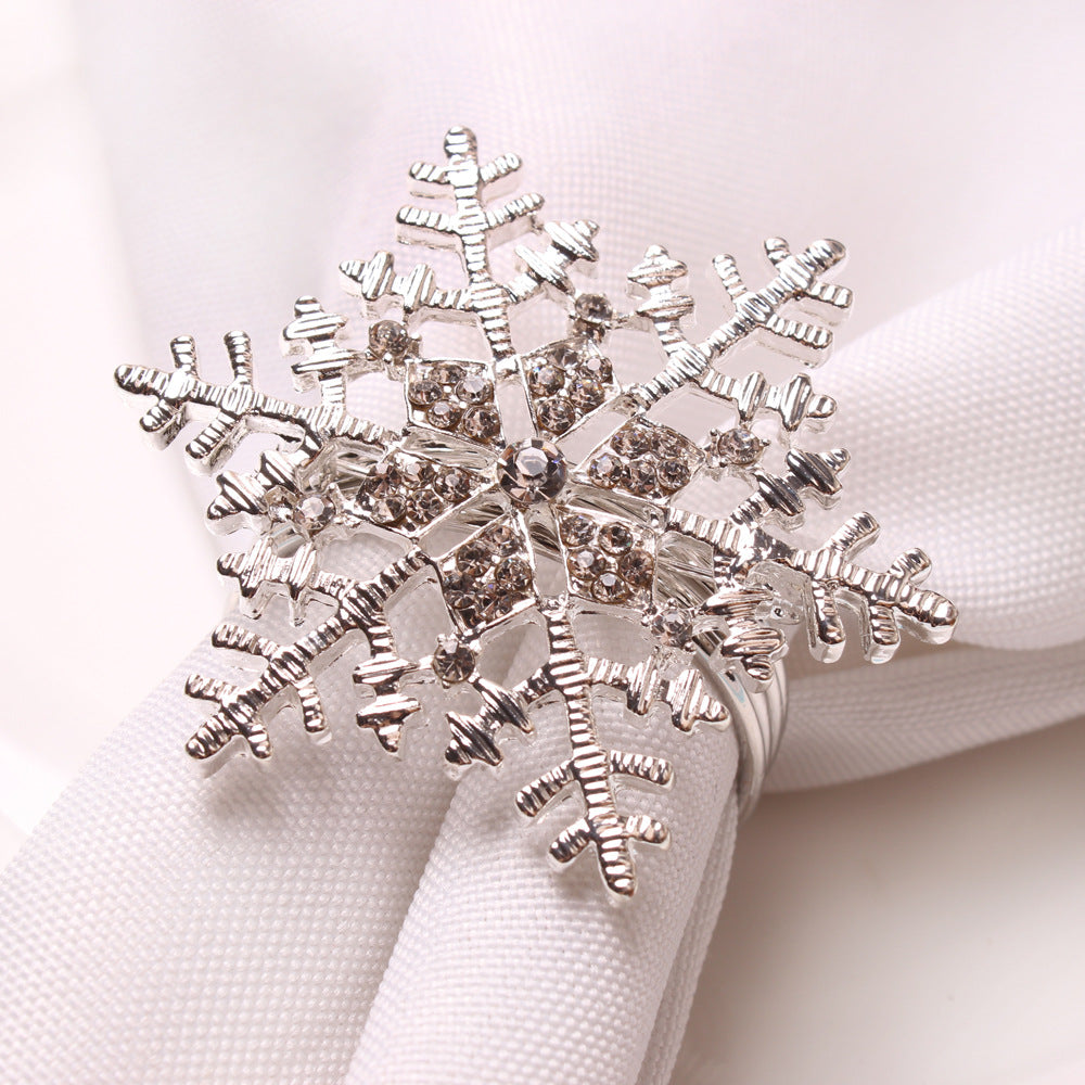 Christmas Elk Wreath Christmas Tree Bells Snowflake Napkin Ring