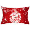 Christmas peach leather pillowcase