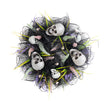 Halloween Black Mesh Skull Garland Party Layout Props