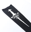 Halloween Skull Over The Knee Stockings Women's Clothing