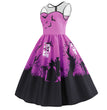 New European And American Halloween Print Big Dress Women