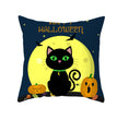 Halloween new pumpkin black cat pillowcase