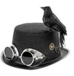 Steampunk crow hat