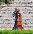 Metal Wrought Iron Halloween Witch Crafts