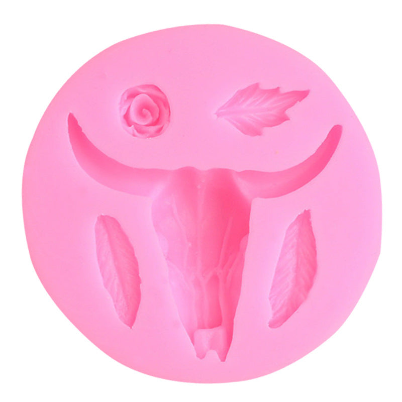 Halloween Skull Silicone Fondant Cake Mold