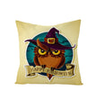Home Halloween Pumpkin Linen Pillow Cover
