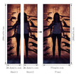 Halloween 3d Door Sticker Personality