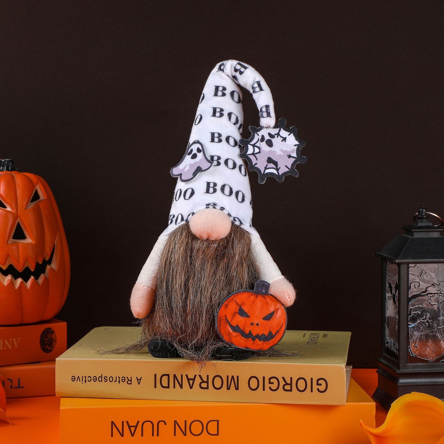 Halloween Decoration Sitting Faceless Doll Rudolf