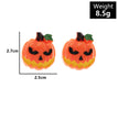 Fashion Halloween Simulation Plastic Ghost Face Pumpkin Ghost Death Ghost Festival Stud Earrings