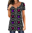 Halloween Spider Web Women's Loose Print Slim Top