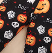 Boys' Halloween Pumpkin Orange Hooded Sweatshirt And Pants Set