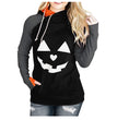 Halloween pumpkin printed women's sweater