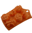 Silicone Cake Mould 6 Hole Halloween Ghost Festival Doll Pumpkin Skull