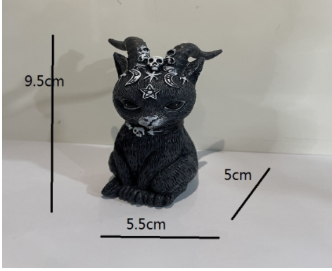 Halloween Magic Cat Resin Crafts Ornaments