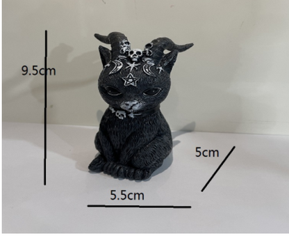 Halloween Magic Cat Resin Crafts Ornaments
