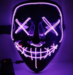 Black V Halloween Horror Glowing Mask