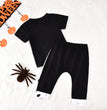 Halloween Black Short Sleeve T-Shirt Trousers