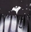 Halloween Party Lace Patchwork Positioning Print Short Sleeve Swing Dress