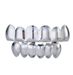 Gold-plated teeth hip-hop braces Glossy gold braces singer hipsters braces Halloween