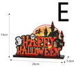 Halloween Wooden Ornaments Horror Atmosphere Arrangement Pumpkin Decoration