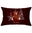 Christmas peach leather pillowcase