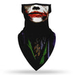 Halloween clown print triangle scarf
